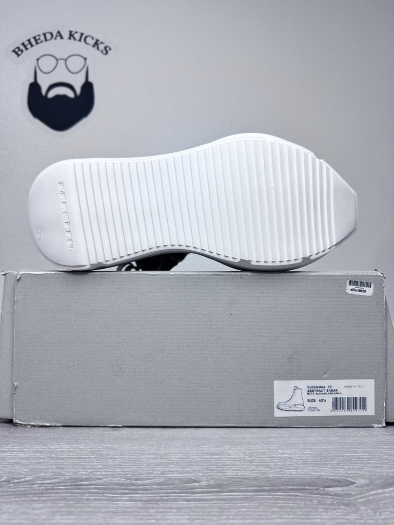 Size 42.5 EU/9.5 US - Rick Owens DRKSHDW Abstract High Sneakers Black Milk