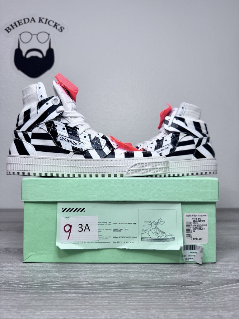 Size 39 EU (7 Men’s) - OFF-WHITE "3.0 Off Court Off-White (8.5W) Black White