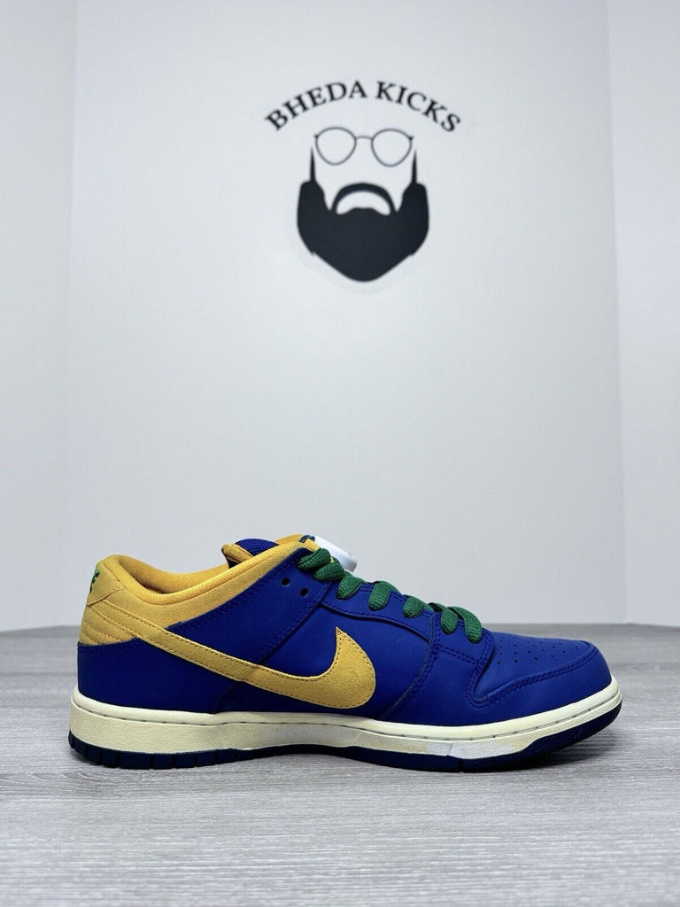 Size 10.5 - Nike SB Dunk Low Royal Blue Midas Gold Brazil 304292-473 Men's