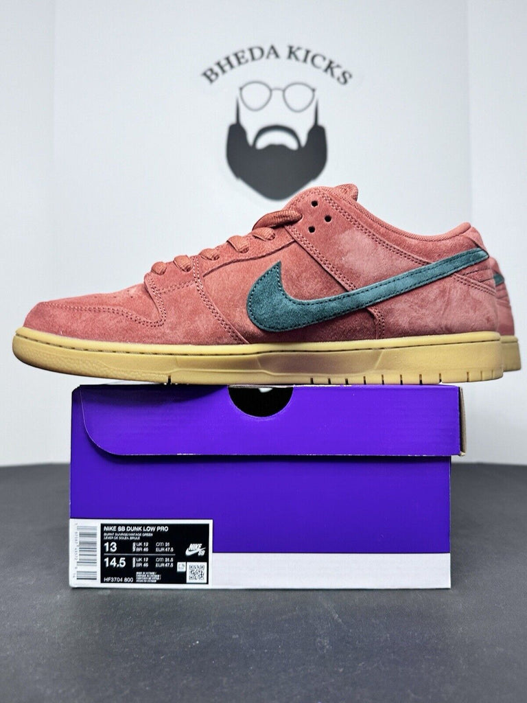 Nike SB Dunk Low Burnt Sunrise Vintage Green HF3704-800 Men’s Size 13