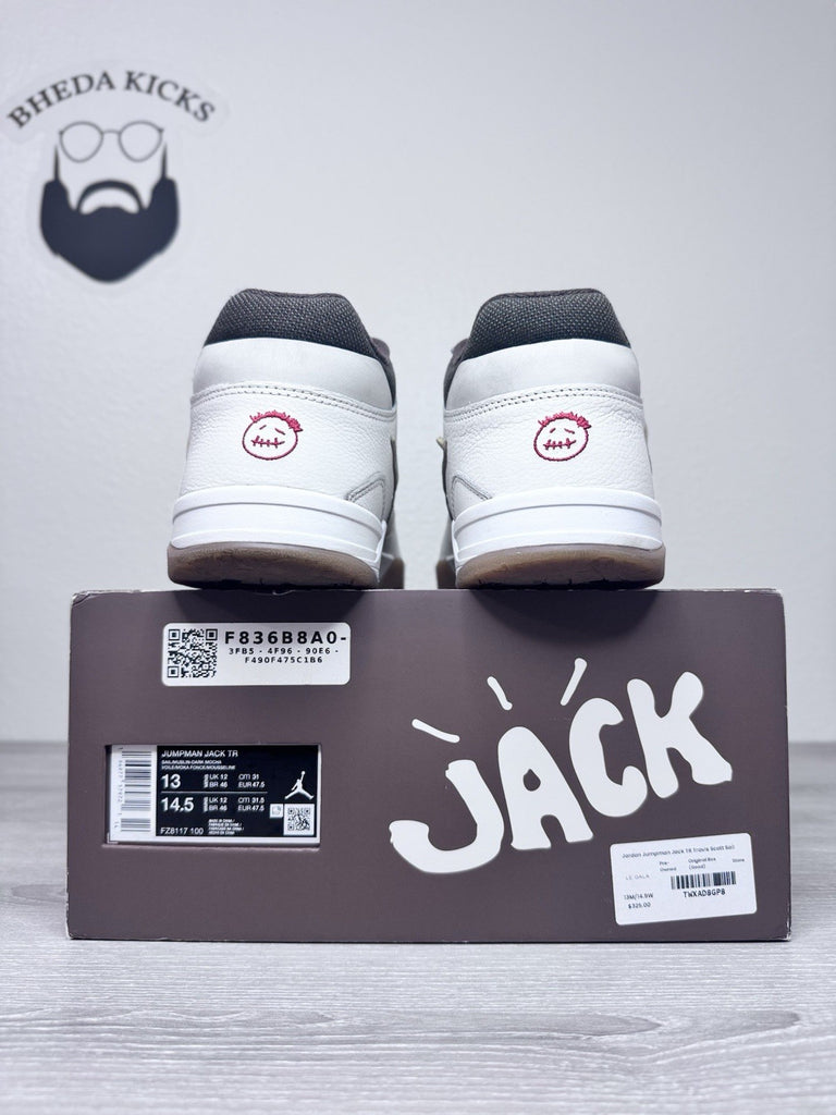 Size 13 - Travis Scott x Jordan Jumpman Jack TR Sail Preowned FZ8117-100 Og