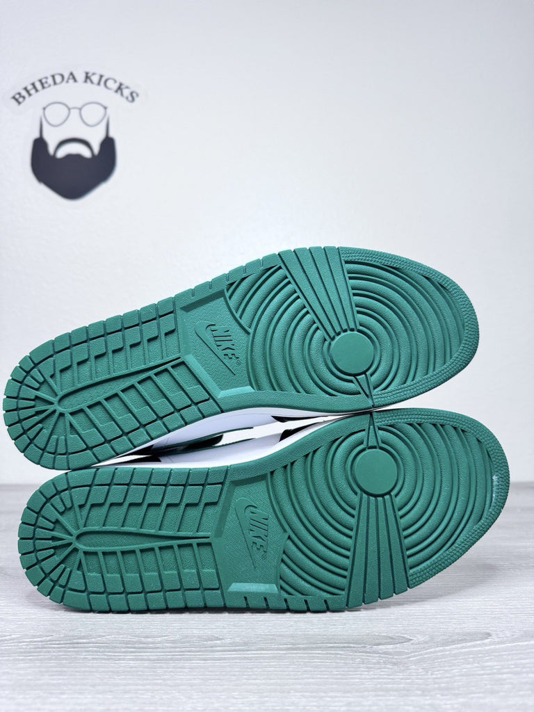 Size 14 - Air Jordan 1 Mid Pine Green 554724-067 Preowned Authentic Rare
