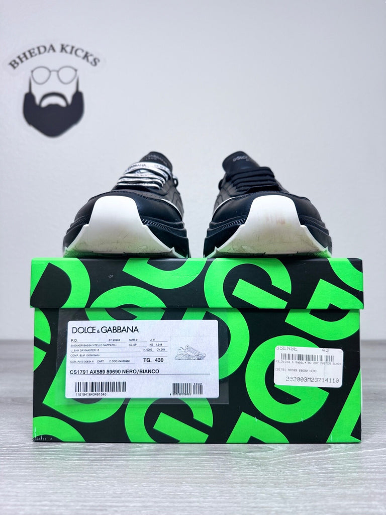 Size 43EU/10 US - Dolce & Gabbana Daymaster Black White Men’s Preowned Authentic