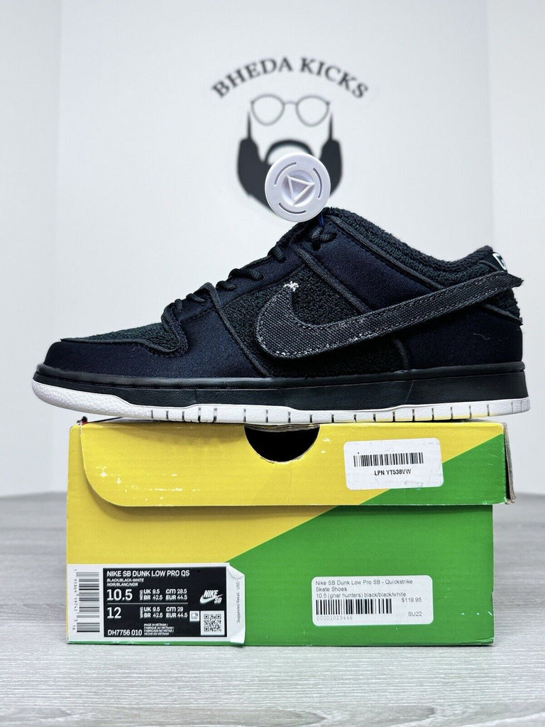 Size 10.5 - Nike Gnarhunters x Dunk SB Low Black DH7756-010 Black OG Rare Men’s