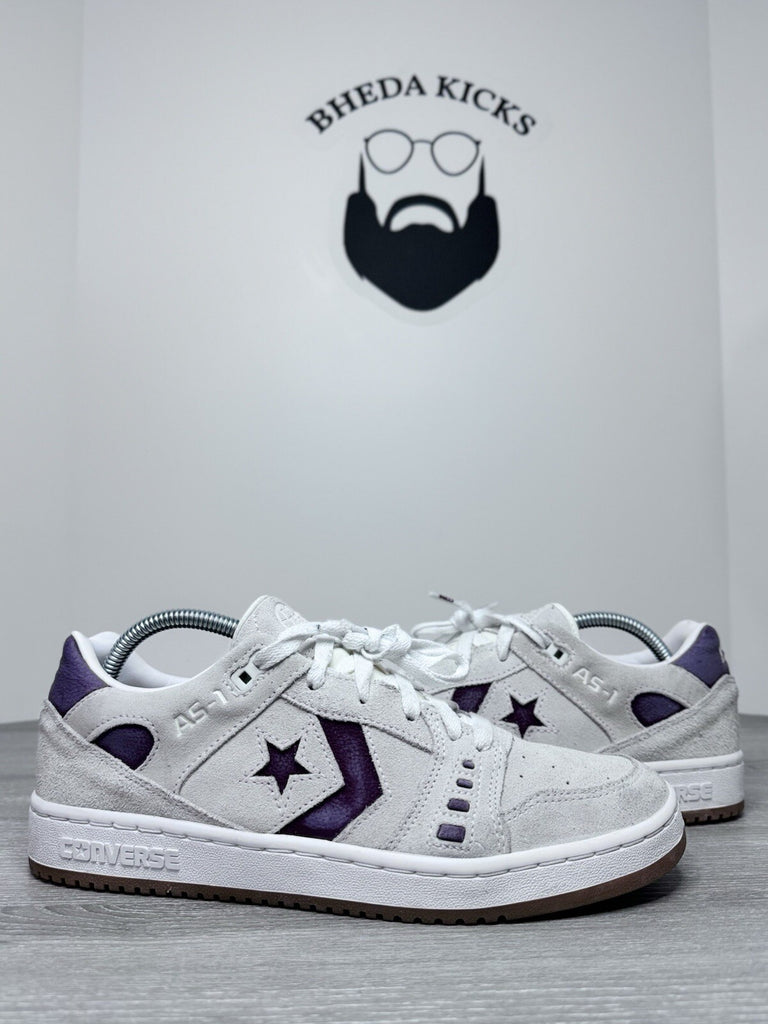 Size 9.5 - Converse AS-1 Pro Egret Burgundy Gum Preowned A04145C Preowned