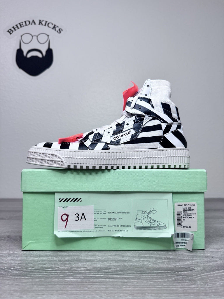 Size 39 EU (7 Men’s) - OFF-WHITE "3.0 Off Court Off-White (8.5W) Black White