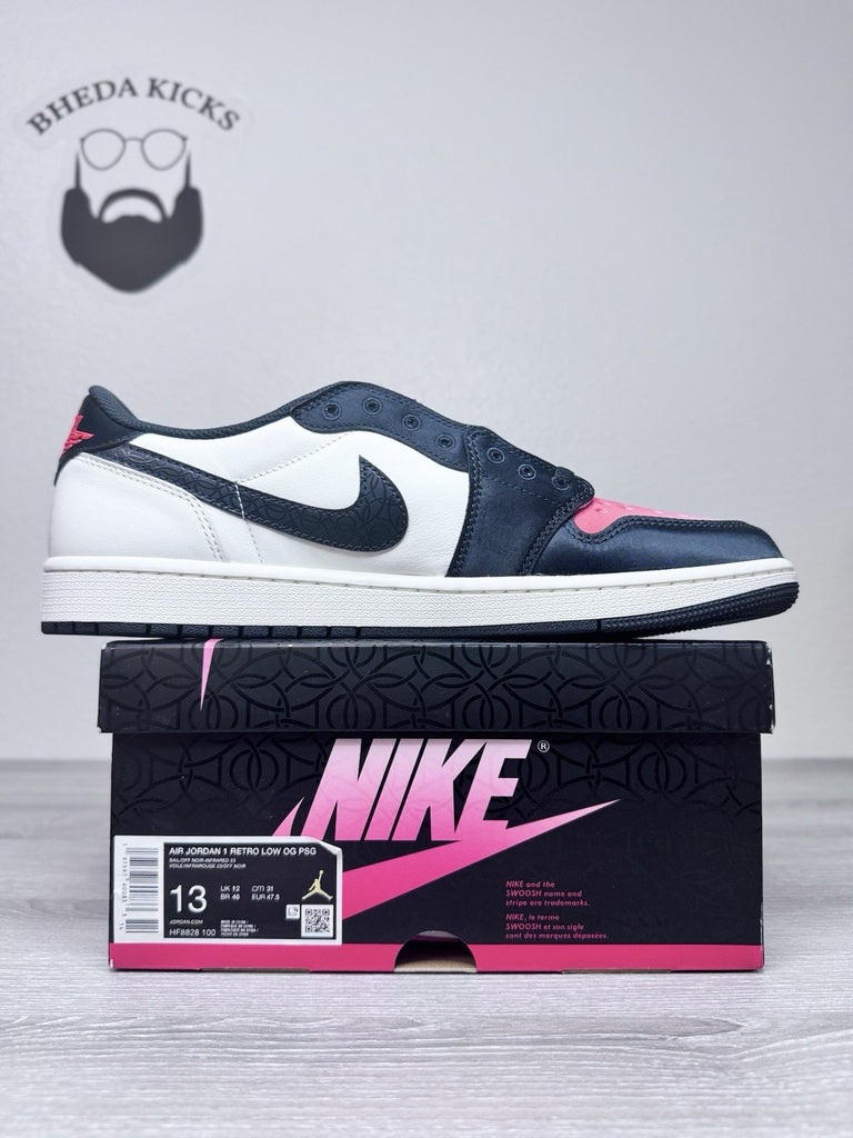 Size 13 - Paris Saint Germain Nike Air Jordan 1 Low OG Pink Oxford HF8828-100 DS