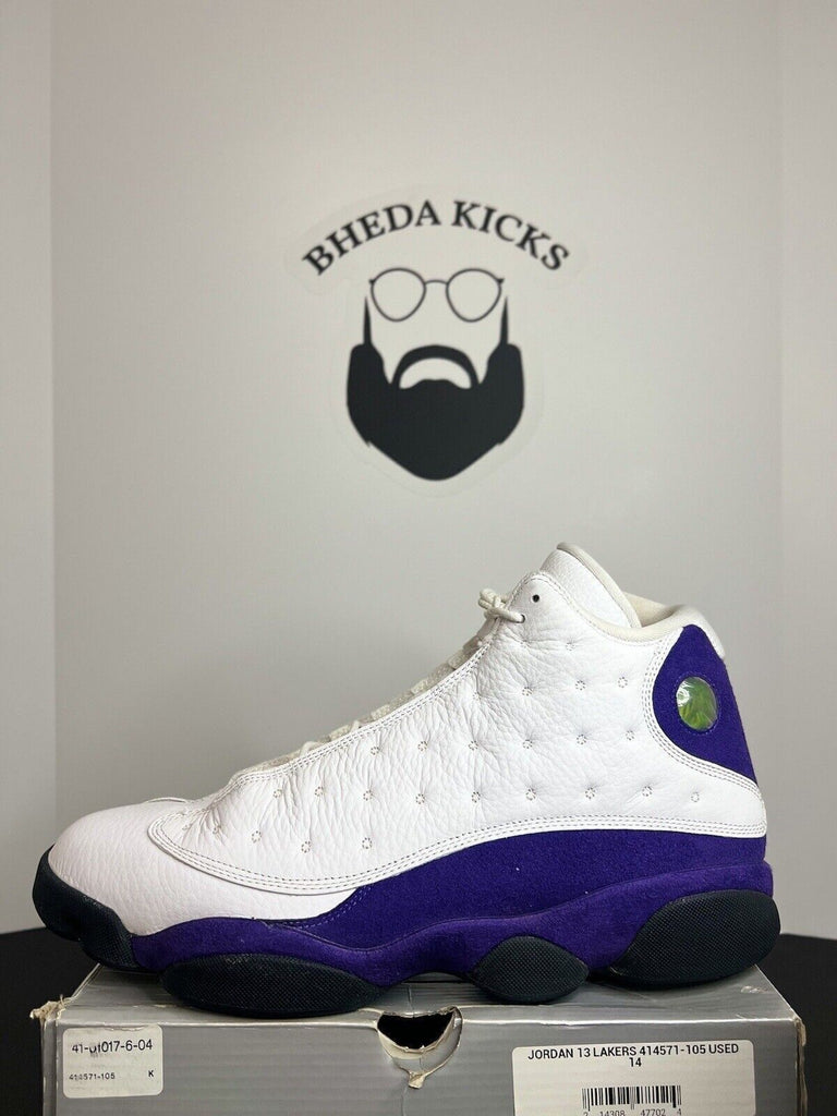 Nike Air Jordan 13 Lakers 414571-105 OG XIII Court Purple Retro Men’s Size 14