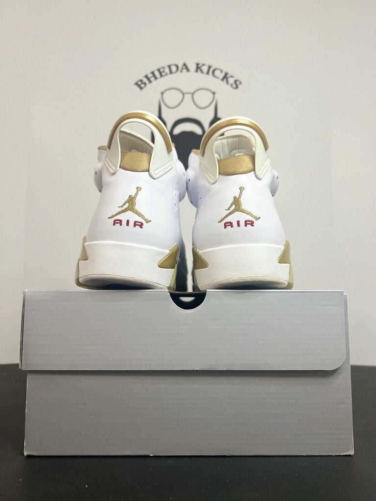 Air Jordan 6 VI Retro GMP Golden Moments White Gold Sneakers 384664-135 Size 13