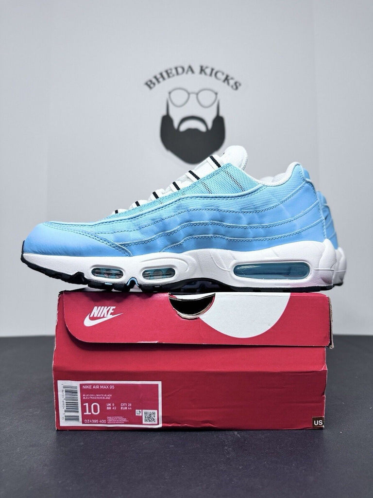 Nike Air Max 95 Blue Chill University UNC White DZ4395-400 Men's Size 10