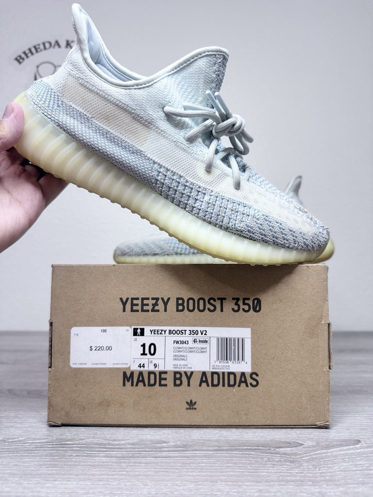 Size 10 - Adidas Yeezy Boost 350 V2 Cloud White Non-Reflective (FW3043)