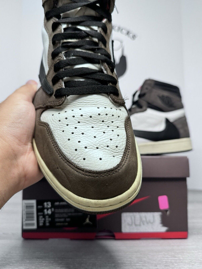 Size 13 - Jordan 1 Retro OG x Travis Scott High Mocha CD4487-100 Preowned