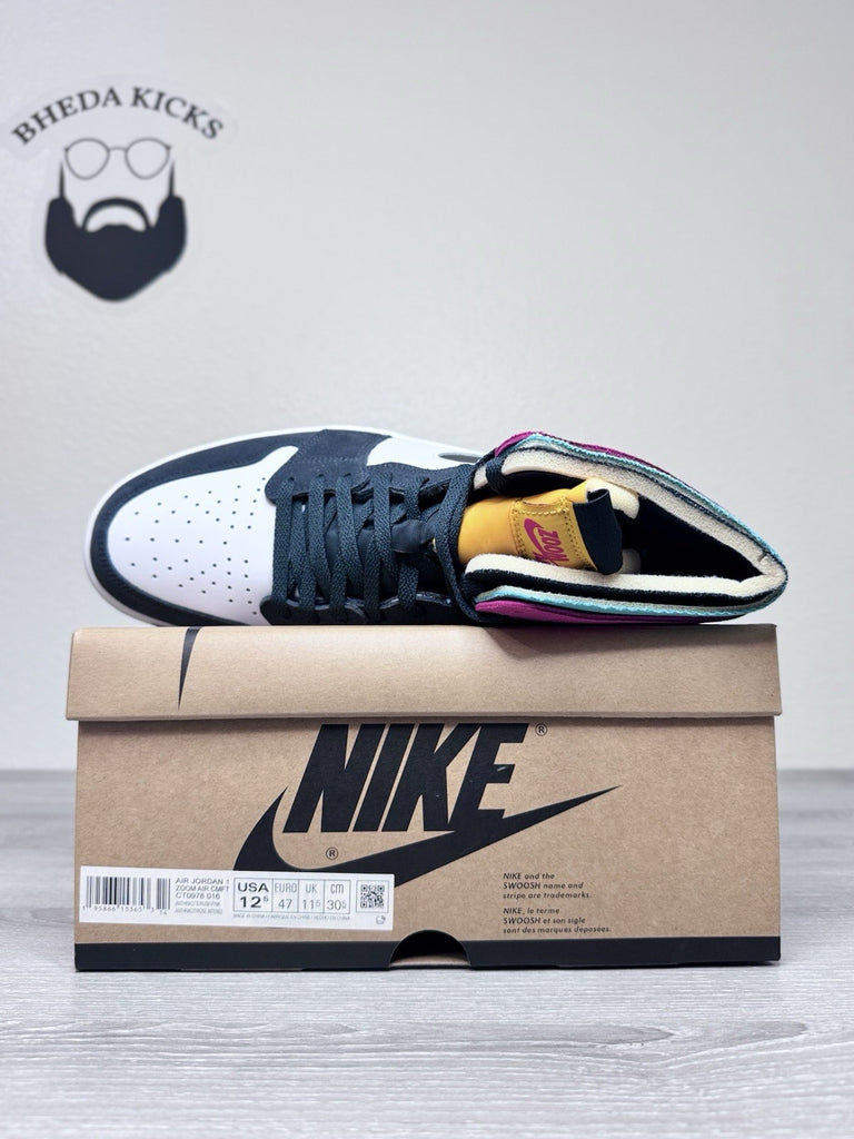 Size 12.5 - Nike Jordan 1 High Zoom Air CMFT Anthracite Men’s CT0978-016 New DS