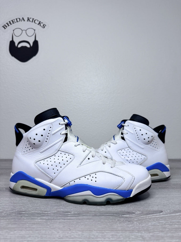Size 11.5 - Nike Air Jordan 6 Retro Shoes White Sneakers Basketball 384664-107