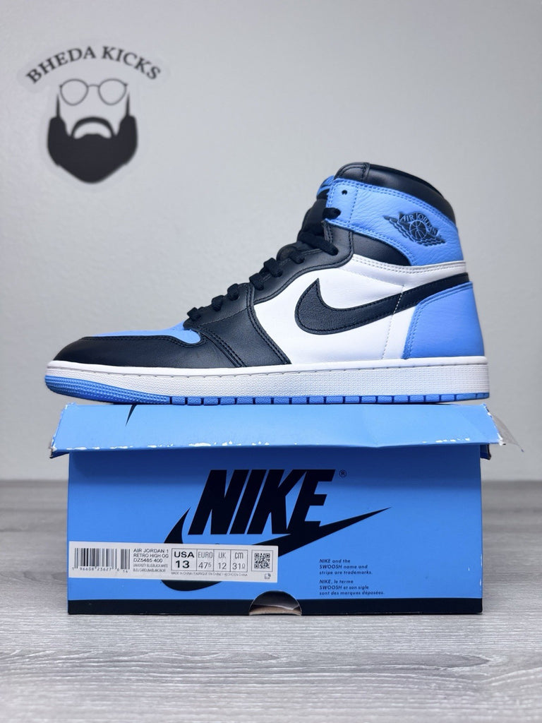 Size 13 - Nike Air Jordan 1 Retro High OG UNC Toe 2023 DZ5485-400 Preowned