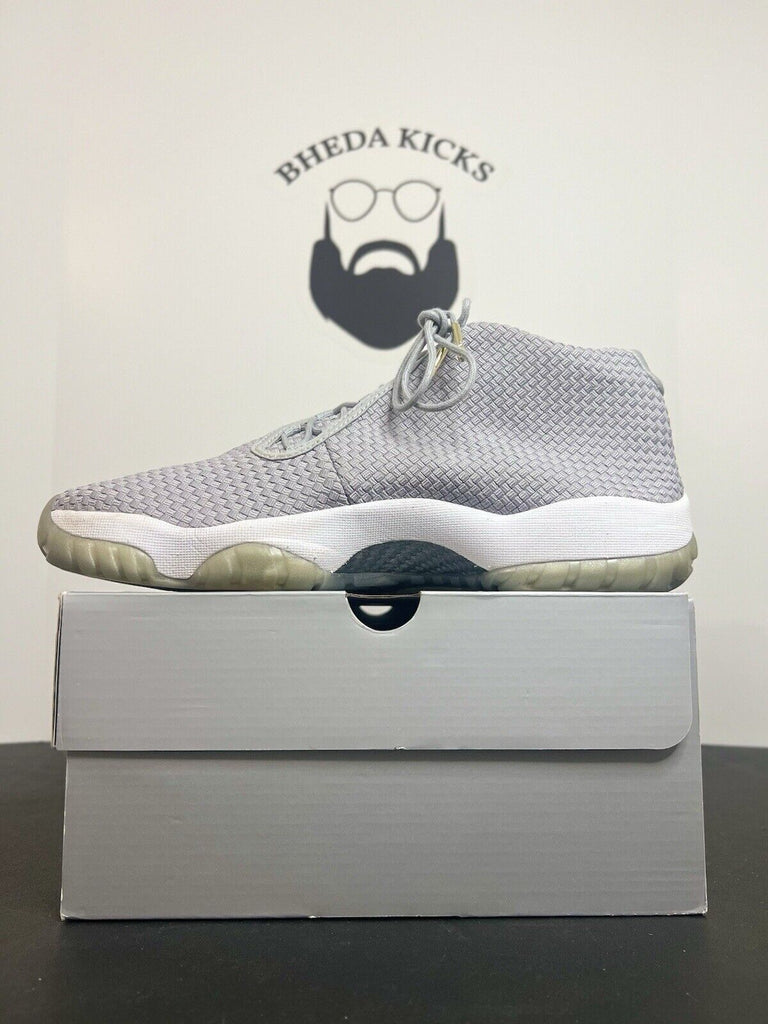 Nike Air Jordan Future Wolf Grey 656503–004 White Gray Preowned Men’s Size 12