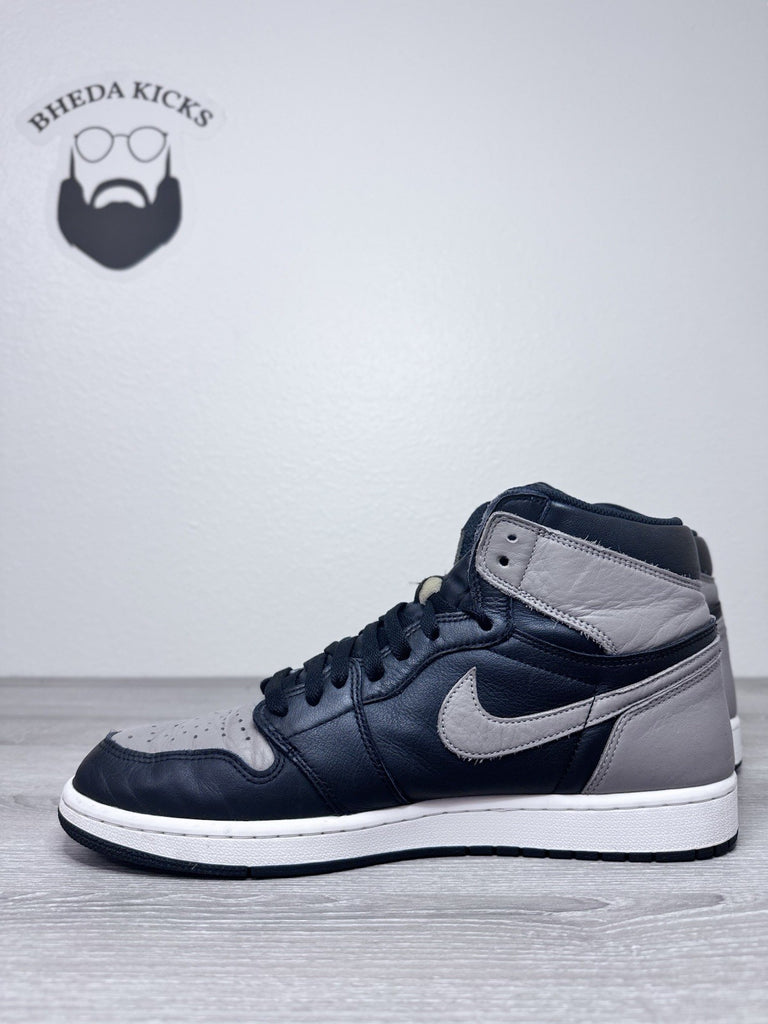 Size 13 - Nike Air Jordan 1 Retro Shadow 2018 555088-013 OG Black Preowned