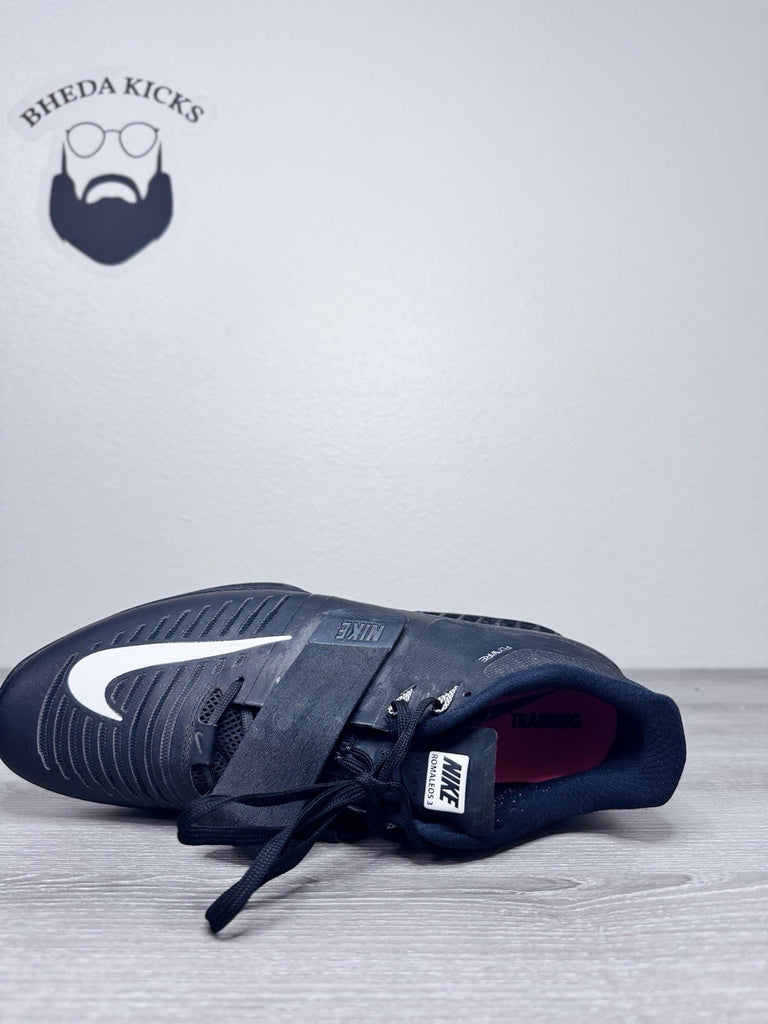 Size 15 - Nike Romaleos 3 Weightlifting Shoes Black White 852933-002 Men's