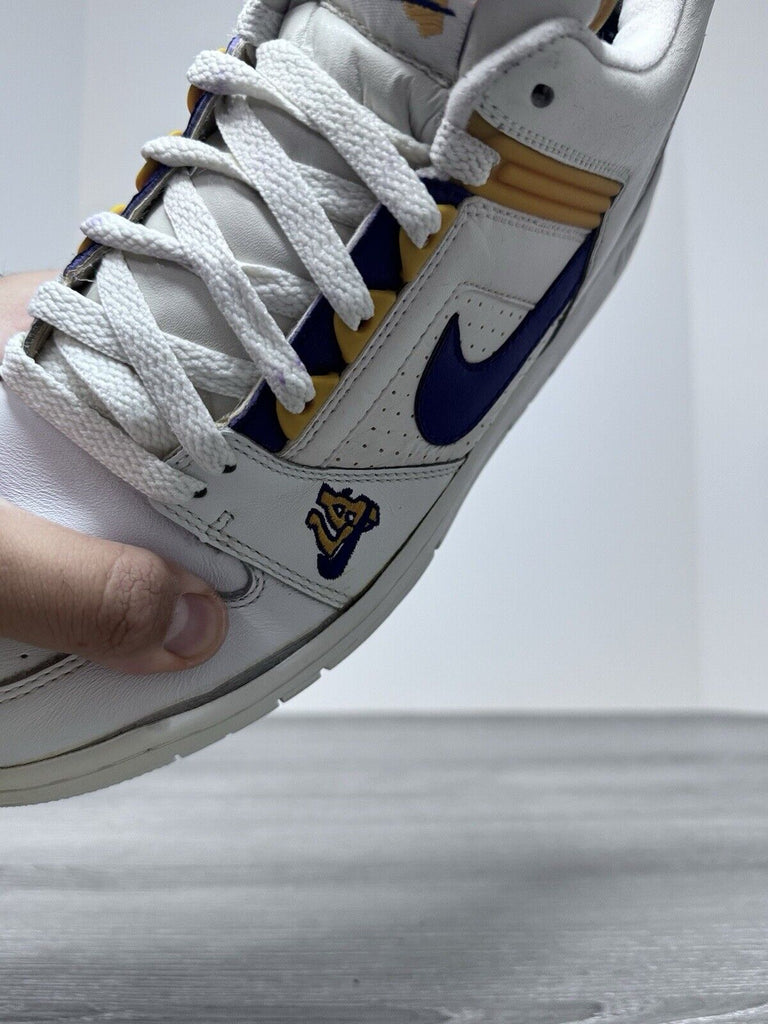 Size 11 - Nike Air Force 2 Low Los Angeles Lakers Purple Yellow White