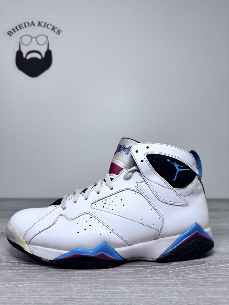 Size 11.5 - Nike Air Jordan 7 VII Retro Orion White Leather Sneaker 304775-105