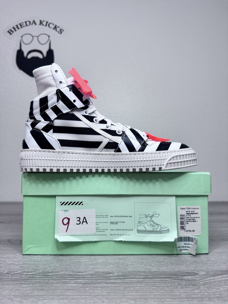 Size 39 EU (7 Men’s) - OFF-WHITE "3.0 Off Court Off-White (8.5W) Black White