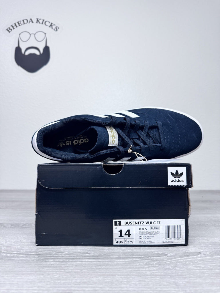 Size 14 - Adidas Busenitz Vulc II Skateboard Shoes Sneakers Black EF8472 NEW DS