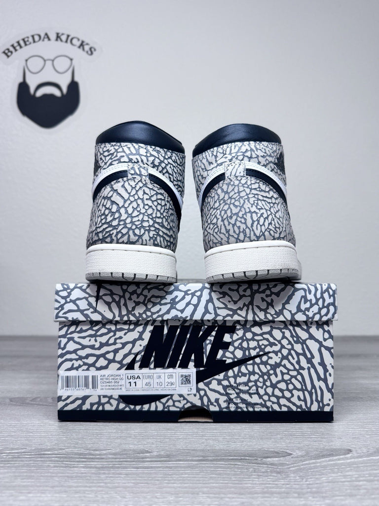 Size 11 - Nike Air Jordan 1 Retro High White Cement DZ5485-052 Tech Grey