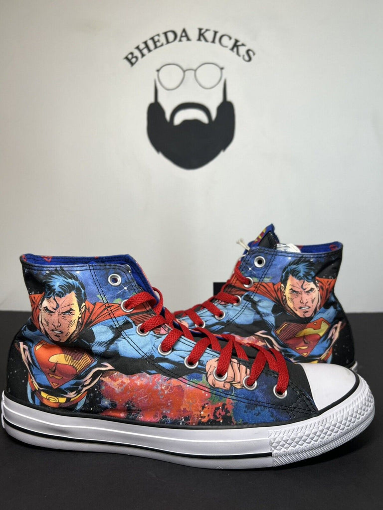 New Converse Chuck Taylor All Star Superman DC Comics Sneakers 150444C Size 11M