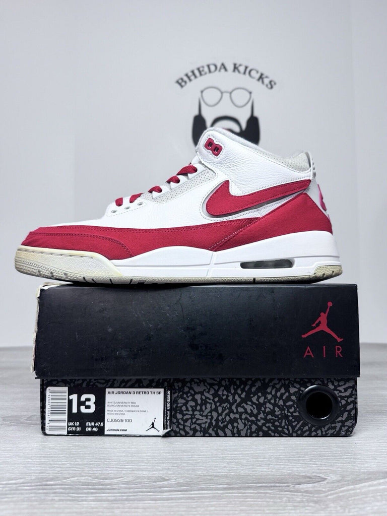 Size 13 - Air Jordan 3 Retro Tinker CJ0939-100 University Red Preowned Rare