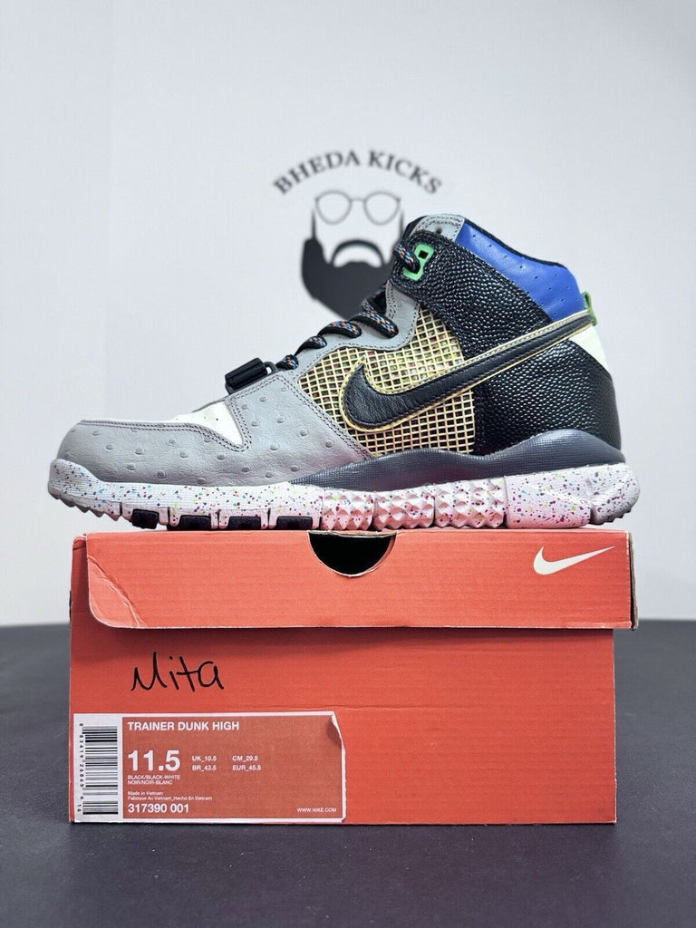 Nike Trainer Dunk High Mita Shinrabansho 317390-001 2007 Og Men’s Size 11.5