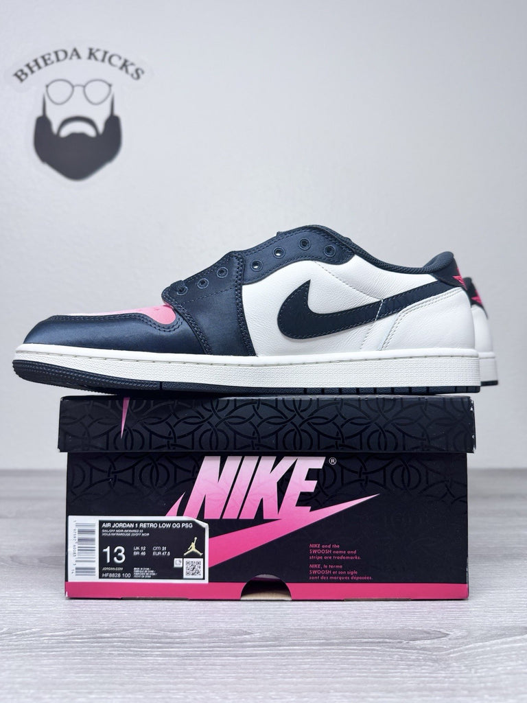 Size 13 - Paris Saint Germain Nike Air Jordan 1 Low OG Pink Oxford HF8828-100 DS