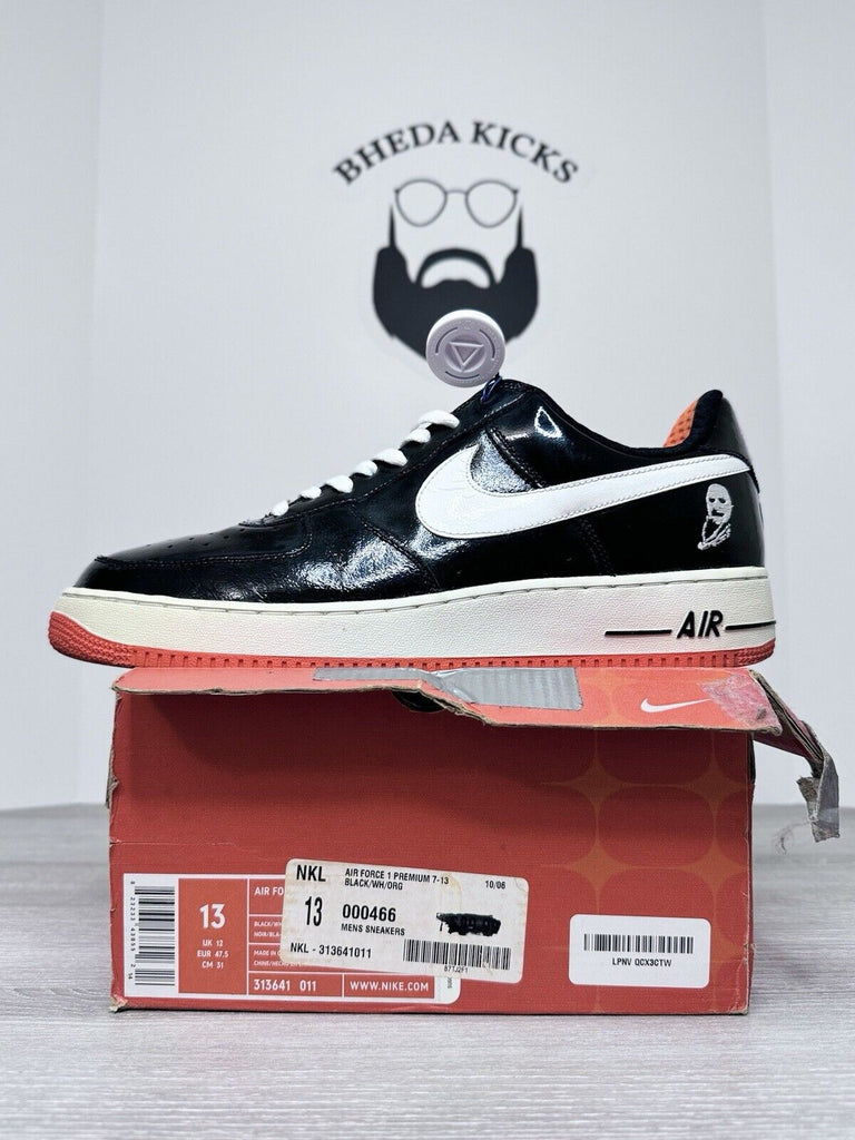 Size 13 - Nike Air Force 1 AF1 Halloween Split Orange 313641-011 Preowned Rare