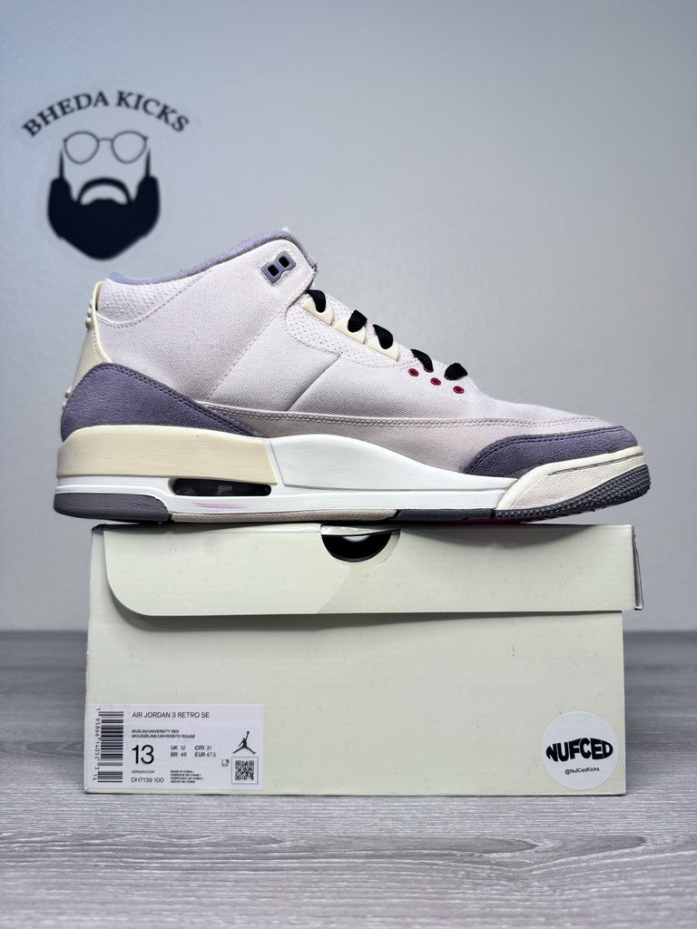 Size 13 - Air Jordan 3 Muslin (DH7139-100) Preowned Authentic Og