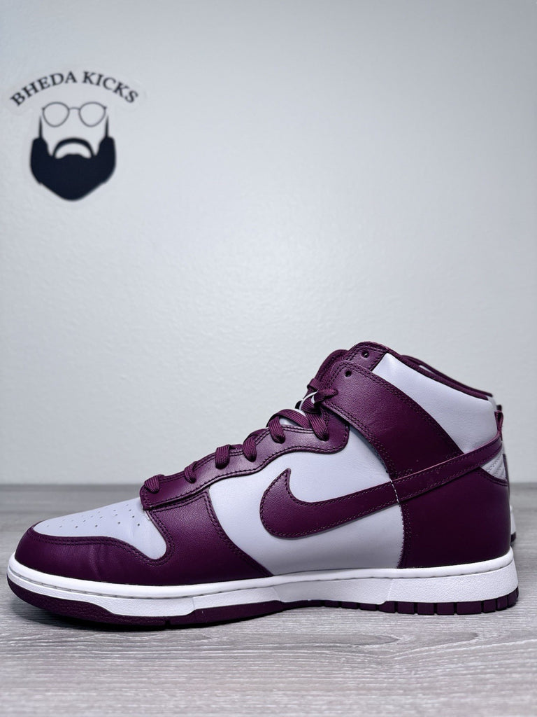 Size 15 - Nike Dunk High Retro Dark Beetroot Maroon Red Grey DD1399-600