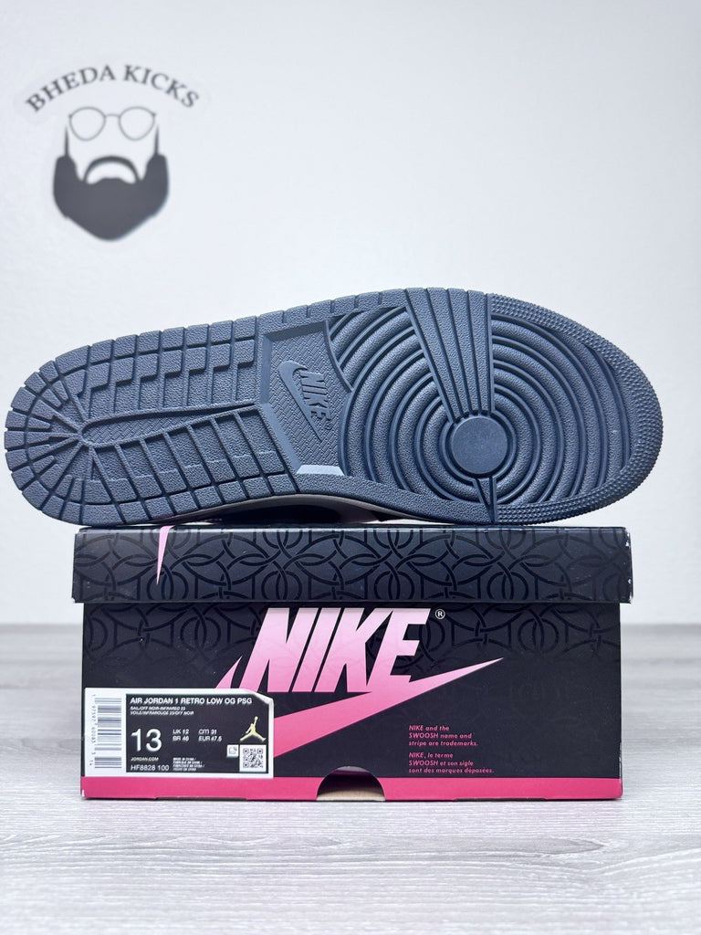 Size 13 - Paris Saint Germain Nike Air Jordan 1 Low OG Pink Oxford HF8828-100 DS