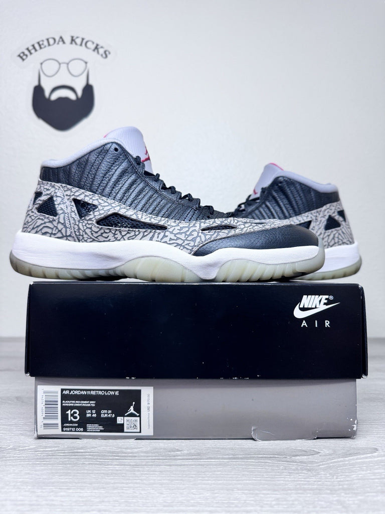 Size 13 - Nike Air Jordan 11 Retro Low IE "Black Cement" 2020 Men’s 919712-006