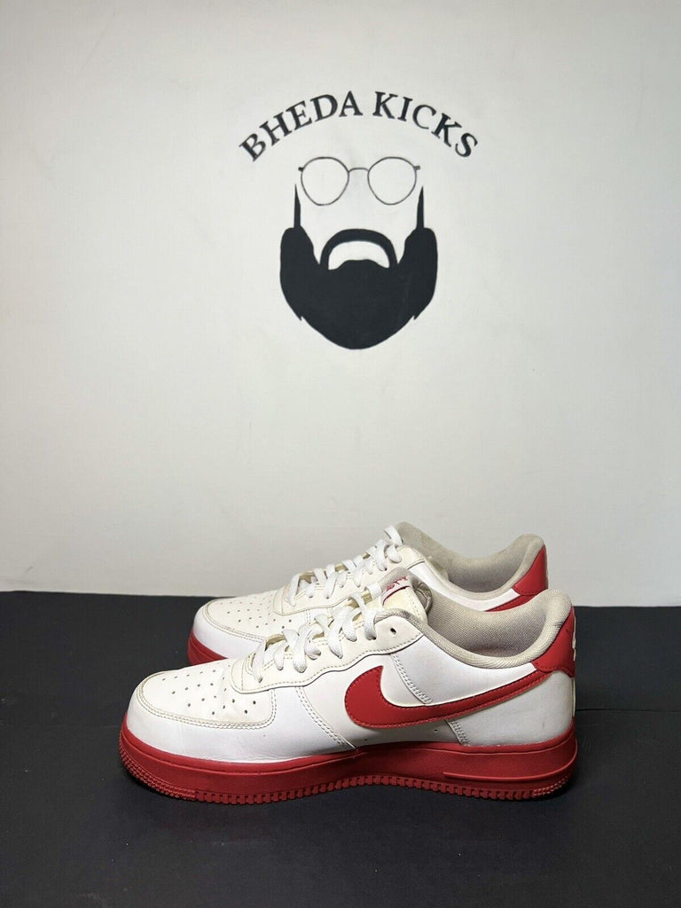 Nike Air Force 1 Retro Low Mens Size 10 White University Red Sole CK7663-102 Og