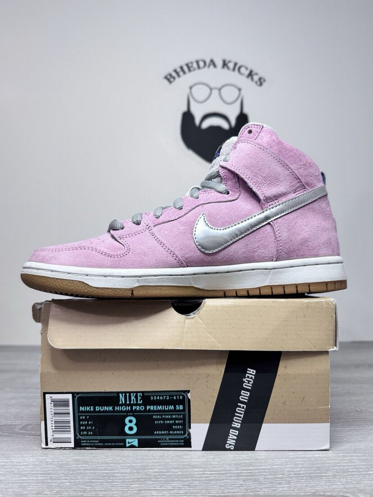 Size 8 - 2012 Nike SB Dunk High When Pigs Fly (Special Box) 554673-610 Preowned