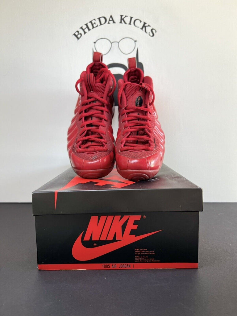 Nike Air Foamposite Pro Red October size 9 624041-603 OG Preowned Authentic Rare