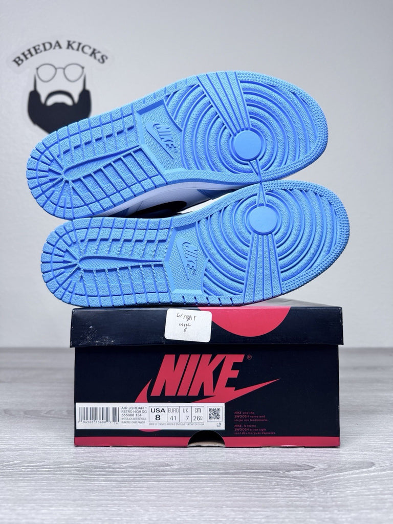 Size 8 - Jordan 1 Retro OG High University Blue 555088-134 NEW DS