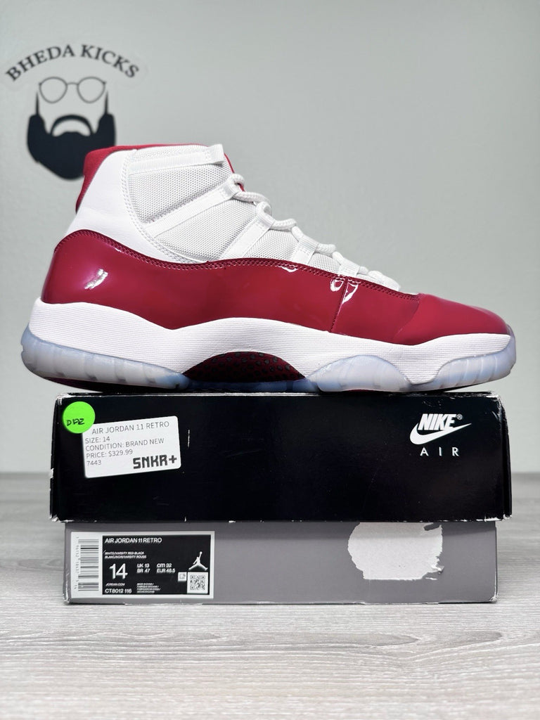 Size 14 - Nike Jordan 11 Retro Cherry 2022 (CT8012-116) Men's Preowned