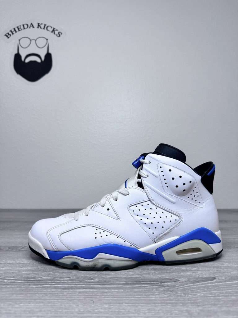 Size 11.5 - Nike Air Jordan 6 Retro Shoes White Sneakers Basketball 384664-107