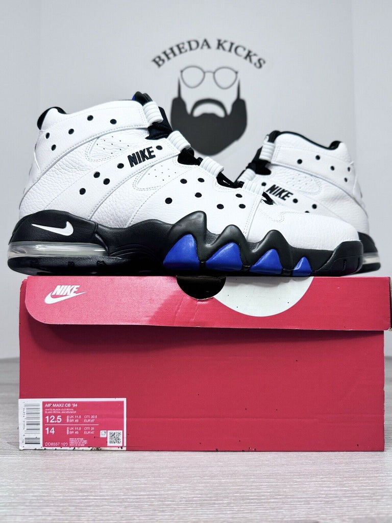 Size 12.5 - Nike Air Max2 CB '94 White Black Old Royal DD8557-100 NEW DS