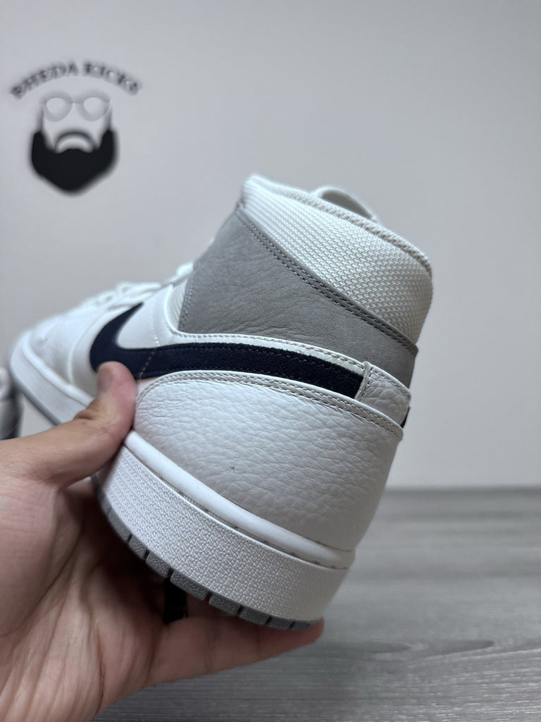 Size 15 - Nike Air Jordan 1 Mid Paris Men's White Midnight Navy DR8038-100