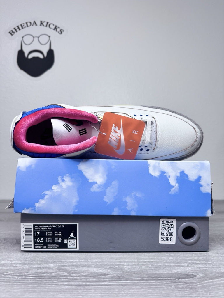 Size 17 - Nike Air Jordan 3 Retro Seoul 2.0 Men's IB1482-100 Brand New