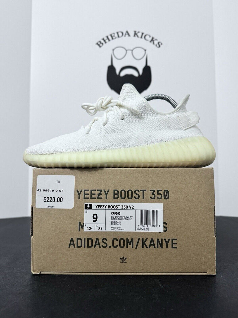 Adidas Yeezy Boost 350 V2 Low Cream White Triple White CP9366 Men’s Size 9