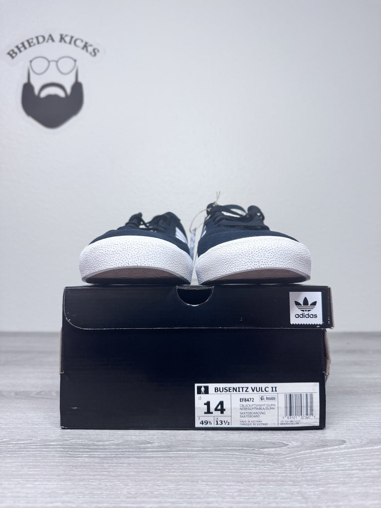 Size 14 - Adidas Busenitz Vulc II Skateboard Shoes Sneakers Black EF8472 NEW DS