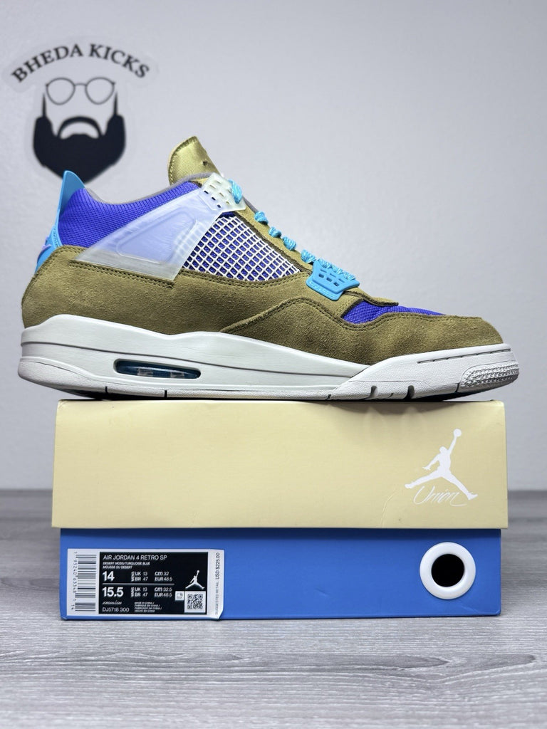 Size 14 - Air Jordan 4 Retro Union LA Desert Moss DJ5718-300 Preowned Authentic