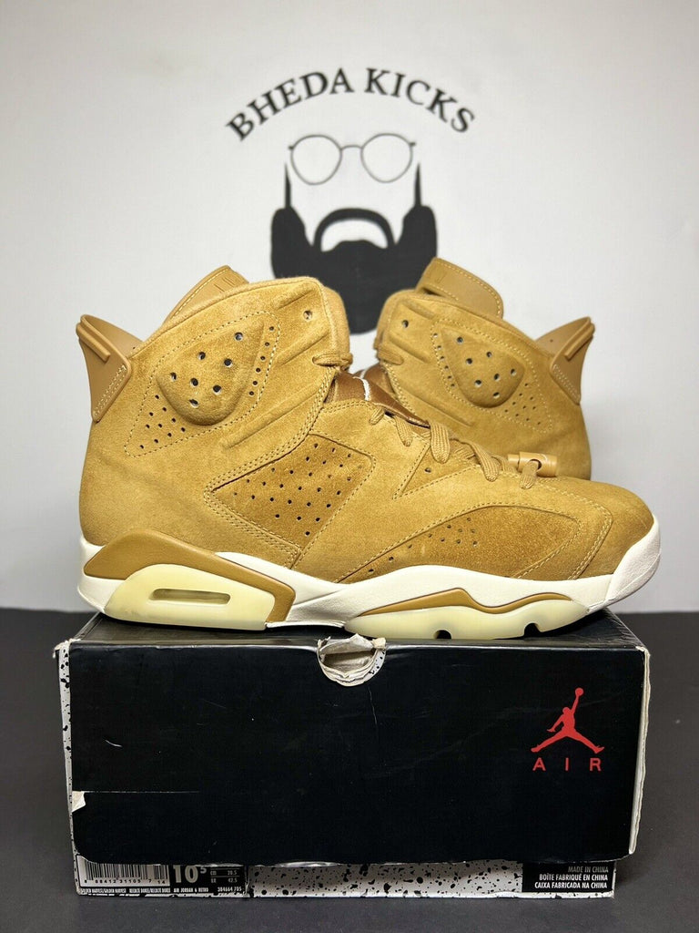 Nike Air Jordan 6 Retro Wheat size 10.5 OG VI 384664-705￼ Og Preowned Rare MJ