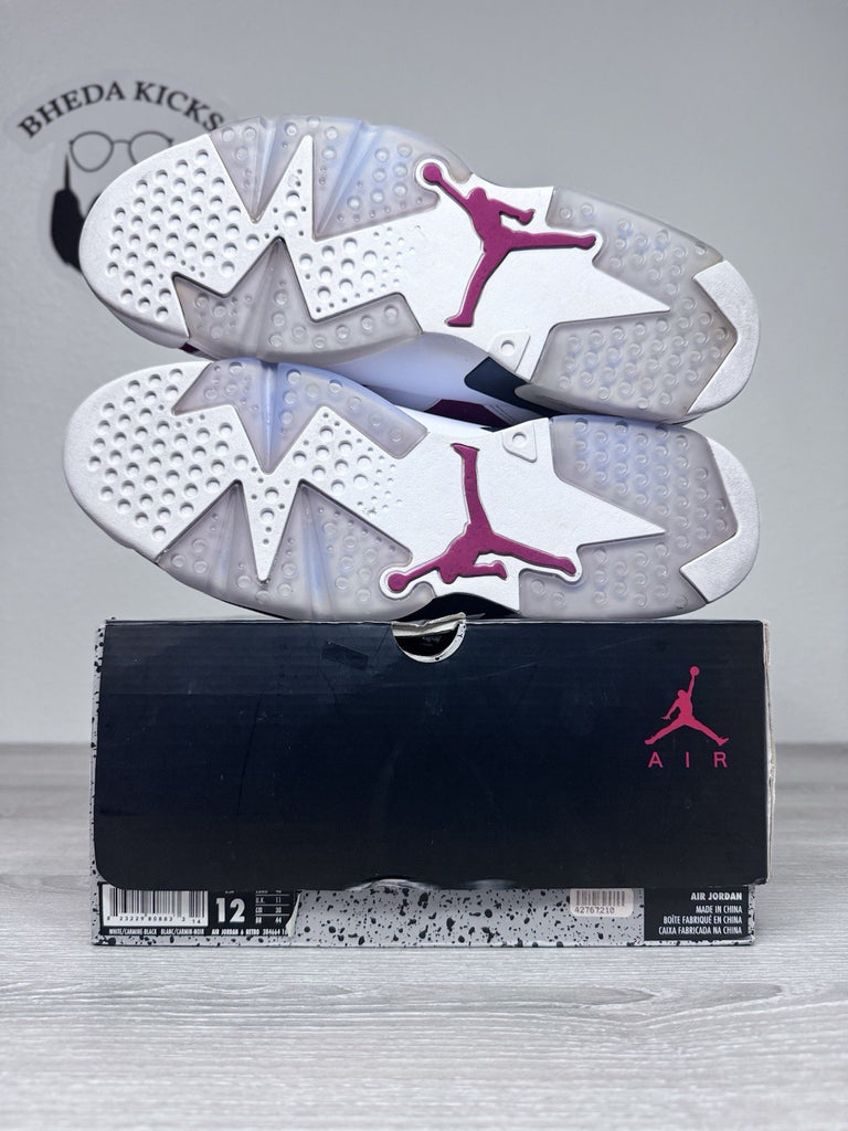 Size 12 - Air Jordan 6 Retro 2014 Carmine 384664-160 Preowned Authentic